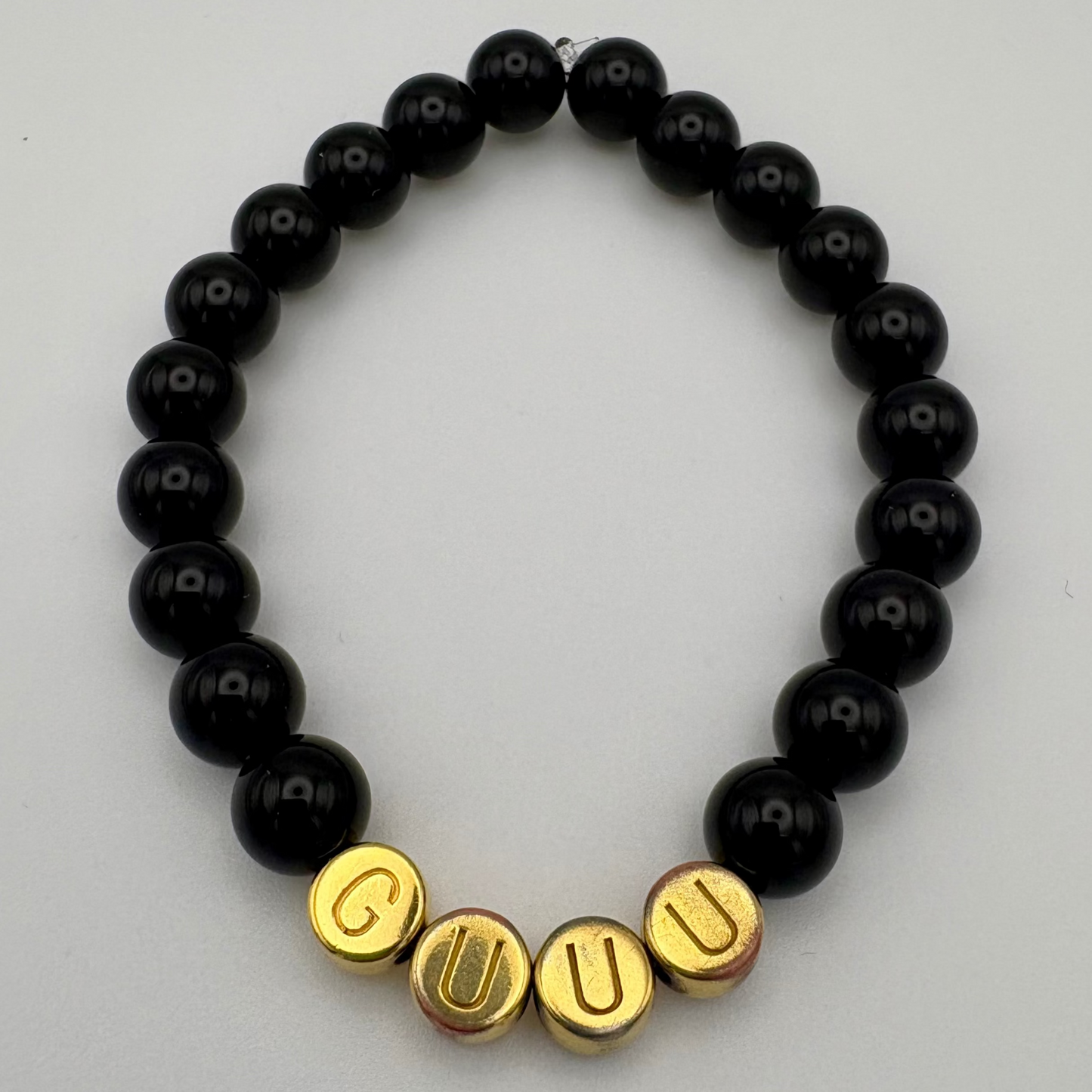 GUUU Heilstein-Armbändle - Obsidian