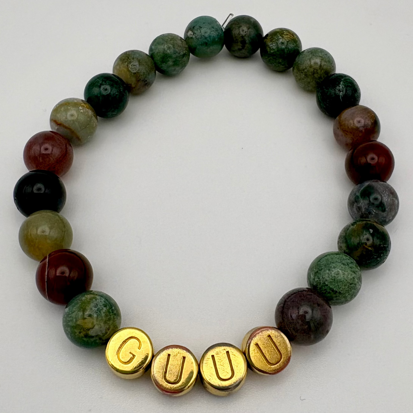 GUUU Heilstein-Armbändle - Indischer Achat