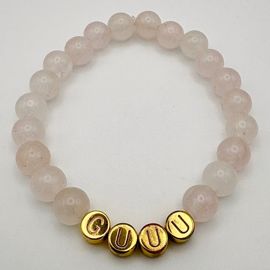 GUUU Heilstein-Armbändle - Rosenquarz